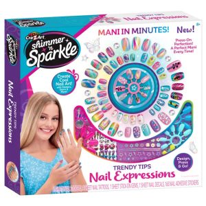 Shimmer N Sparkle Neglesæt - Trendy Tips Nail Expressions